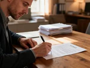 Jubiler używający lupy do precyzyjnej oceny srebrnej biżuterii w profesjonalnym lombardzie.